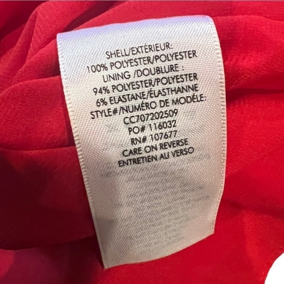 Alice and Olivia Red Mini Dress Cold Shoulder XS - Picture 6 of 9